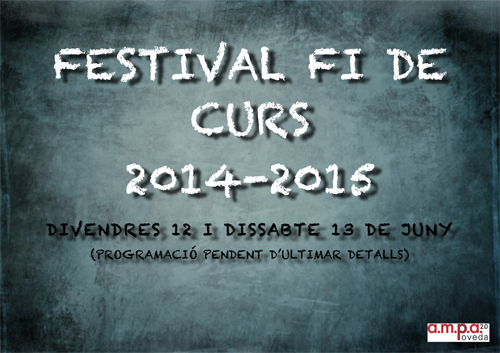 Cartell Festival Fi de Curs